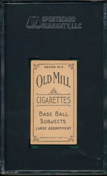 1910 T210-3 Leidy Old Mill Cigarettes SGC 45 *Orange Border*