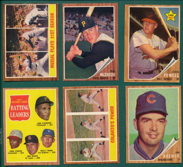 1962 Topps Lot of (84) W/ Musial