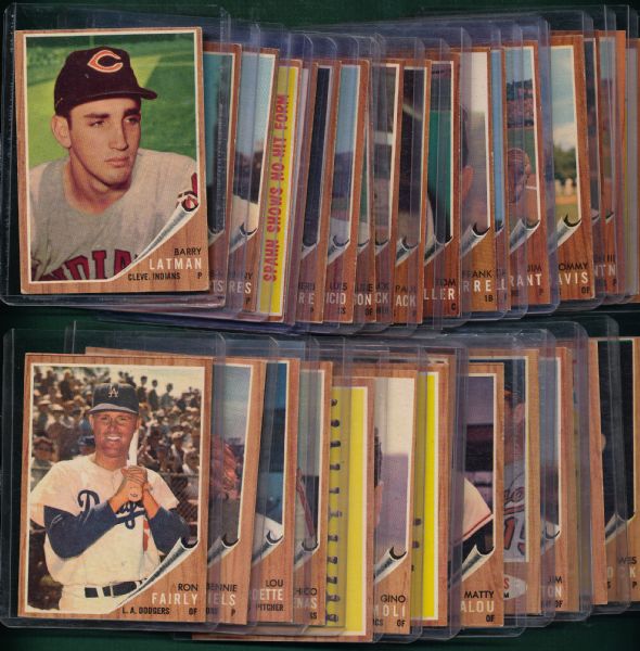 1962 Topps Lot of (84) W/ Musial