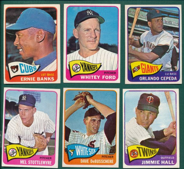 1965 Topps Lot of (58) W/ Banks
