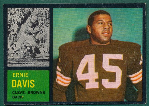 1962 Topps FB #36 Ernie Davis