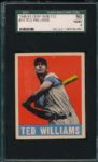 1948-49 Leaf #76 Ted Williams SGC 50
