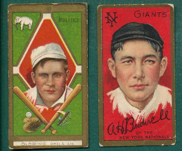 1911 T205 Bridwell & Oldring American Beauty Cigarettes (2) Card Lot