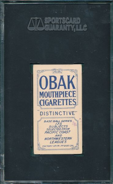 1910 T212-2 Daly Obak Cigarettes SGC 40