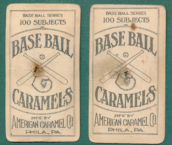 1909-11 E90-1 Chance & M. Brown, American Caramel Lot of (2) Cubs