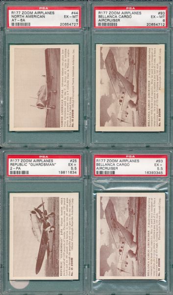 1940s R177 Zoom Airplanes Lot of (35) PSA