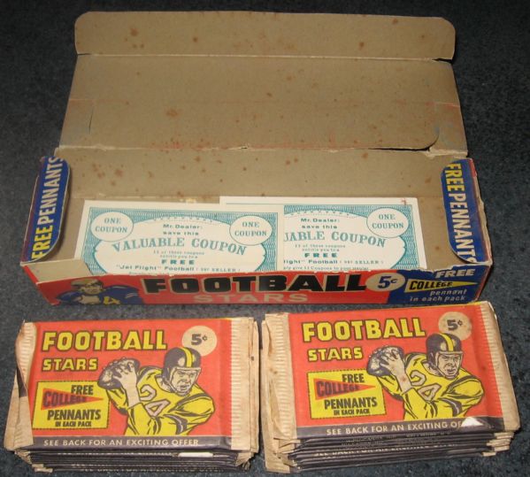 1961 Nu-Card Football Complete Unopened Box