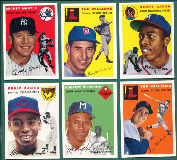 1994 Topps Archives 1954 Reprint Set (259) W/ Mantle & (2) Williams & 1991 Topps Archives 1953 Reprint Set (330) 