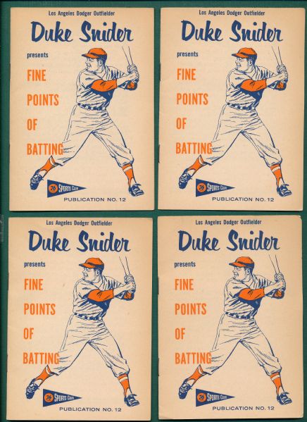 1957-58 Union 76 Oil Sports Club Booklets Lot of (9) 