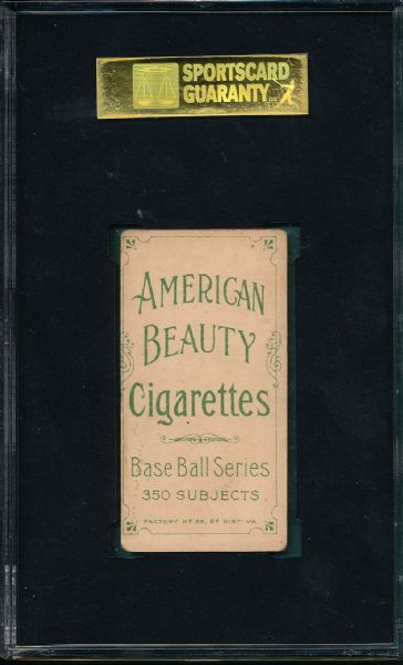 1909-1911 T206 Becker American Beauty Cigarettes SGC 40