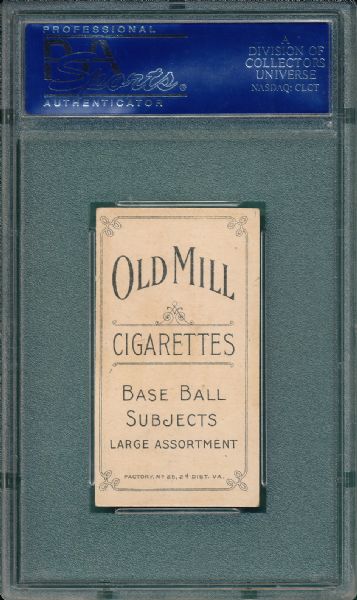 1909-1911 T206 Sweeney, Bill Old Mill Cigarettes PSA 6