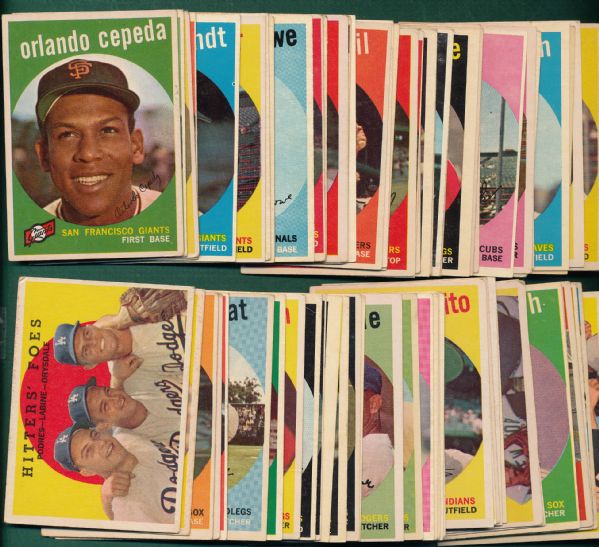 1959 Topps Lot of (81) W/ Clemente