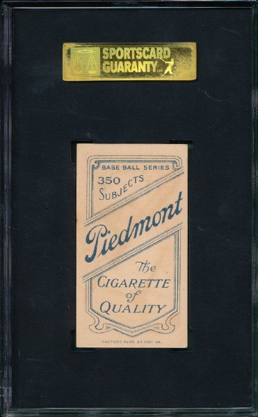 1909-1911 T206 Unglaub Piedmont Cigarettes SGC 70