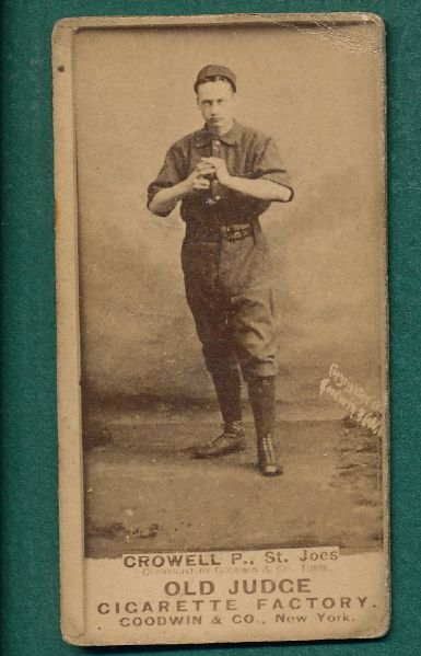 1887 N172 103-1 Billy Crowell Old Judge Cigarettes *St. Josephs*