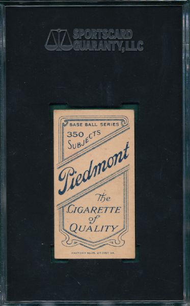 1909-1911 T206 Downey, Fielding, Piedmont Cigarettes SGC 55