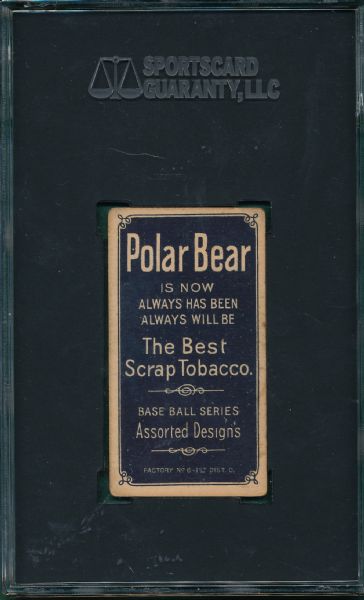 1909-1911 T206 Bender, No Trees,  Polar Bear Tobacco SGC 40