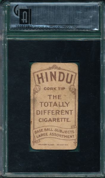 1909-1911 T206 Birmingham Hindu Cigarettes GAI 1.5