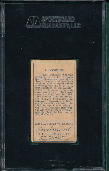 1911 T205 Donohue Piedmont Cigarettes SGC 30 *SP*