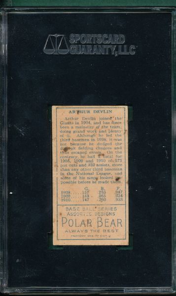 1911 T205 Devlin Polar Bear Tobacco SGC 50