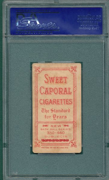1909-1911 T206 Seymour, Portrait, Sweet Caporal Cigarettes PSA 4