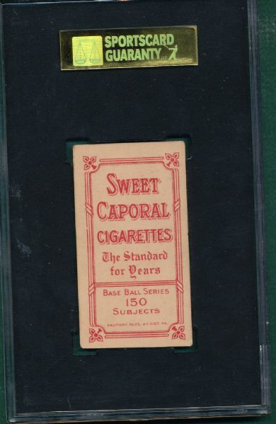 1909-1911 T206 Waddell, Pitching, Sweet Caporal Cigarettes SGC 30 *Factory 25*