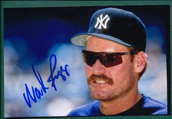 Wade Boggs Autographed 4 X 6 