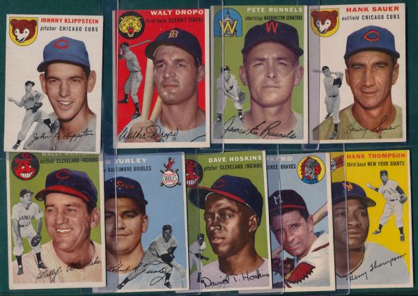 1954 Topps Lot of (25) W/ Woodling