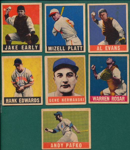 1948-49 Leaf (14) Card Lot W/ Blackwell