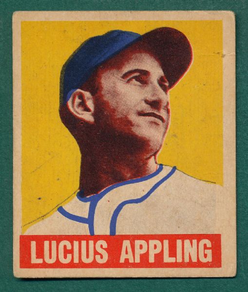 1948-49 Leaf (5) Card Lot W/ Appling
