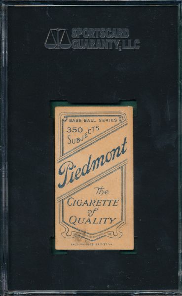 1909-1911 T206 Egan Piedmont Cigarettes SGC 50