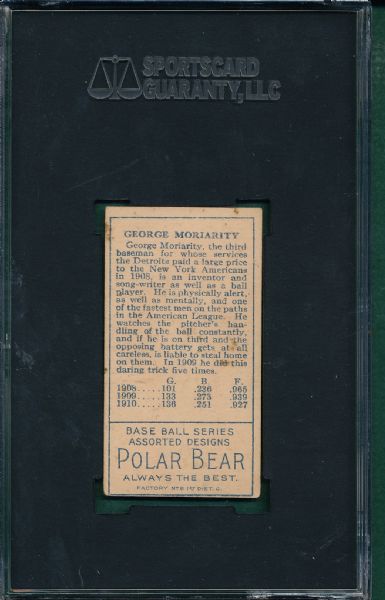 1911 T205 Moriarity Polar Bear Tobacco SGC 60