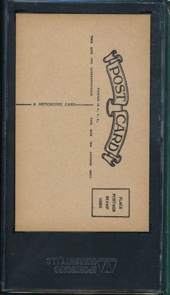 1948-52 W468 Exhibits Football Mutoscope Postcard Back Bob Williams SGC 86