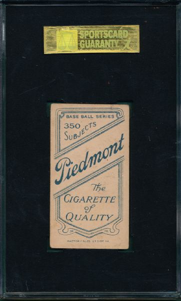 1909-1911 T206 Purtell Piedmont Cigarettes SGC 30