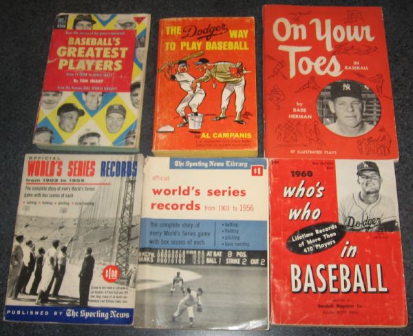 1950s - 70s Baseball Books Lot of (25)