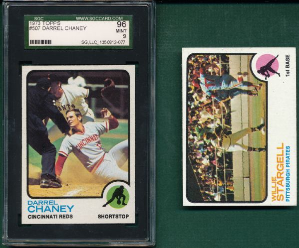 1973 Topps #370 Stargell & #507 Chaney SGC 96 Lot of (2)