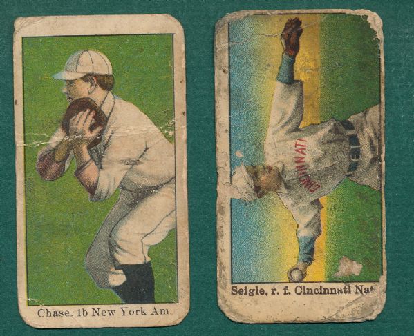 1909 E95 Chase & Seigle Dockman & Sons (2) Card Lot
