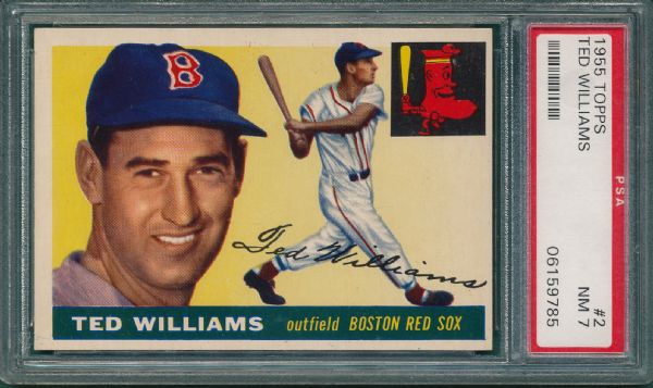 1955 Topps #2 Ted Williams PSA 7