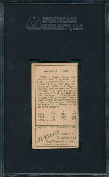 1911 T205 Lord Hassan Cigarettes SGC 60