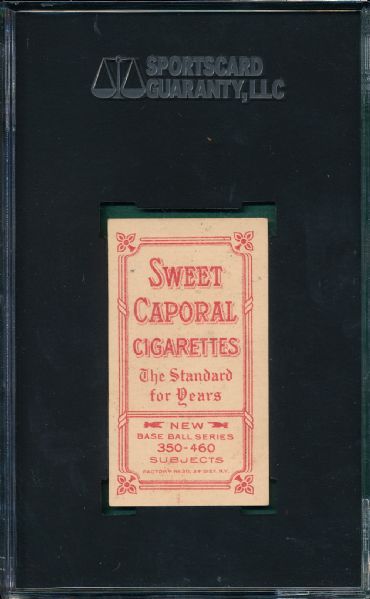 1909-1911 T206 Herzog, Boston, Sweet Caporal Cigarettes SGC 50