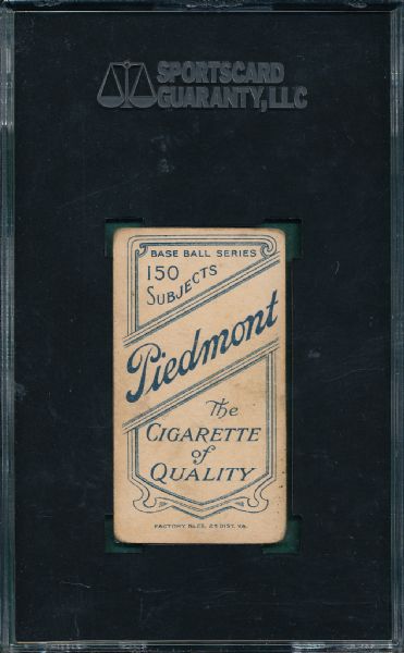 1909-1911 T206 Jacklitsch Piedmont Cigarettes SGC 35