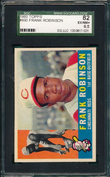 1960 Topps #490 Frank Robinson SGC 82