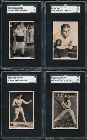 1936 Pattrieoux Tobacco Complete Set w/Jones, Louis Rookies SGC