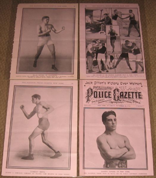 1900-1915 Police Gazette Boxing Premiums