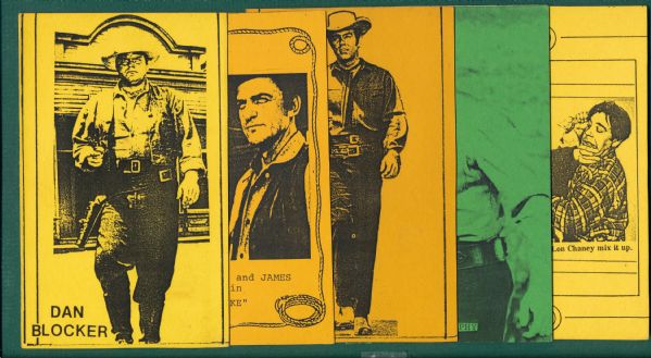 1950s-1970s Coney Island Arcade TV/Movie Western Cards Lot of (9)