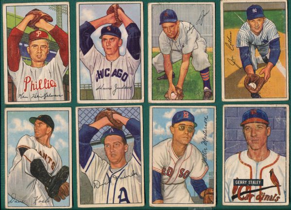 1951-52 Bowman Lot of (16) W/ Snider