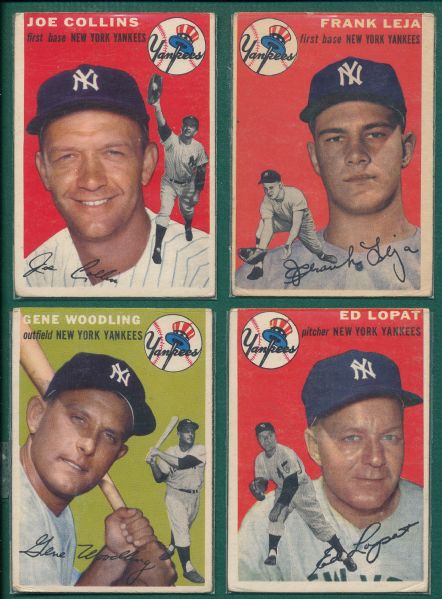1954 Topps Lot of (53) W/ Collins
