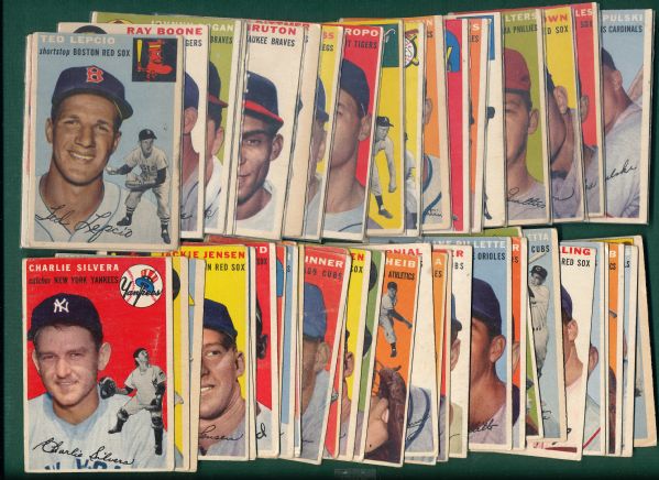 1954 Topps Lot of (53) W/ Collins