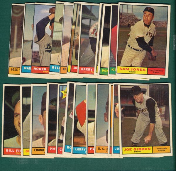 1961 Topps Lot of (33) W/ (28) High Numbers 