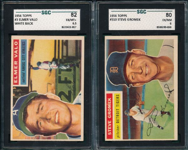 1956 Topps Lot of (5) W/ Boone SGC