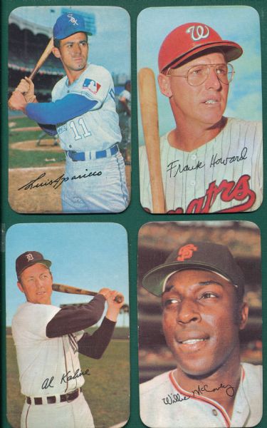 1970-71 Topps Supers Lot of (9) W/ Bench